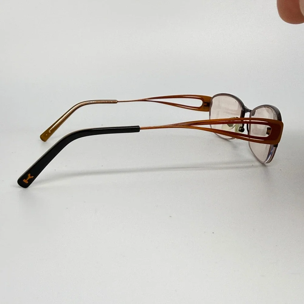 Koali 7368K Eyeglasses Brown Bronze Metal‎ Rectangular Frames 49-17-135 21526